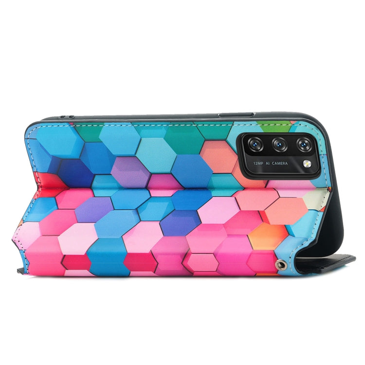 For Blackview A100 Colorful Magnetic Horizontal Flip PU Leather Case with Holder & Card Slot & Wallet(Colorful Cube) - More Brand by PMC Jewellery | Online Shopping South Africa | PMC Jewellery | Buy Now Pay Later Mobicred