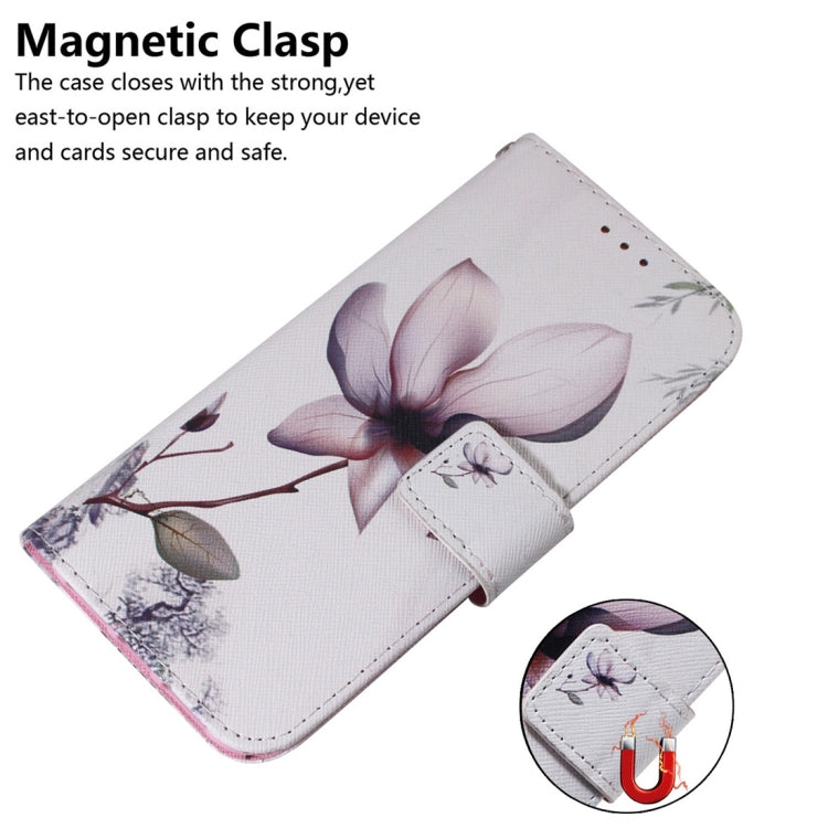 For Galaxy A51 Coloured Drawing Horizontal Flip Leather Case, with Holder & Card Slots & Wallet(Magnolia Flower) - Galaxy Phone Cases by PMC Jewellery | Online Shopping South Africa | PMC Jewellery