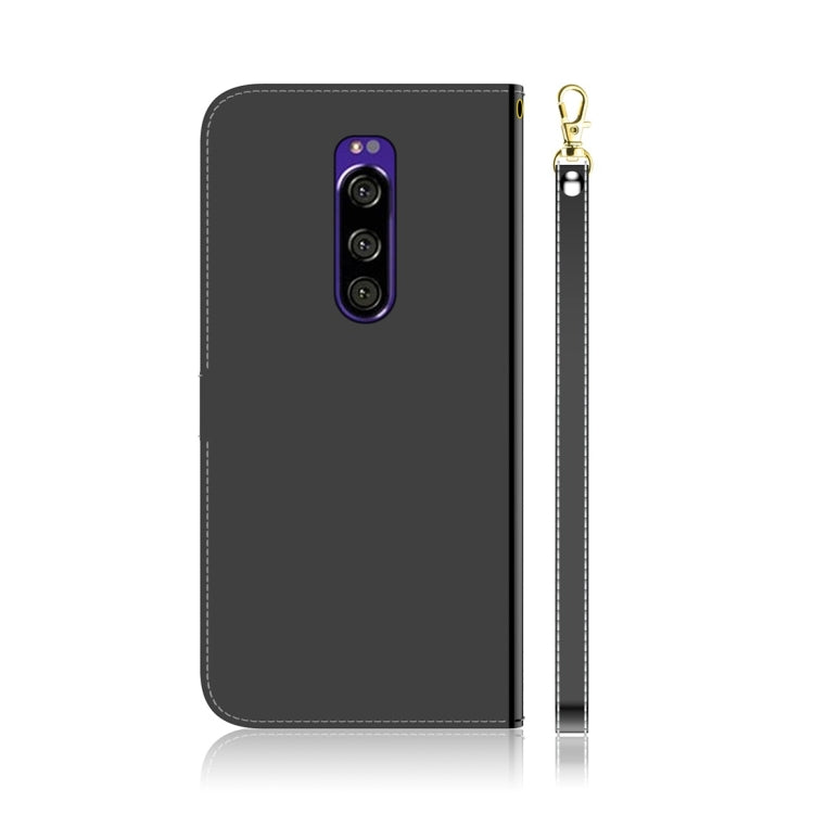 For Sony Xperia 1 Imitated Mirror Surface Horizontal Flip Leather Case with Holder & Card Slots & Wallet & Lanyard(Black) - Sony Cases by PMC Jewellery | Online Shopping South Africa | PMC Jewellery