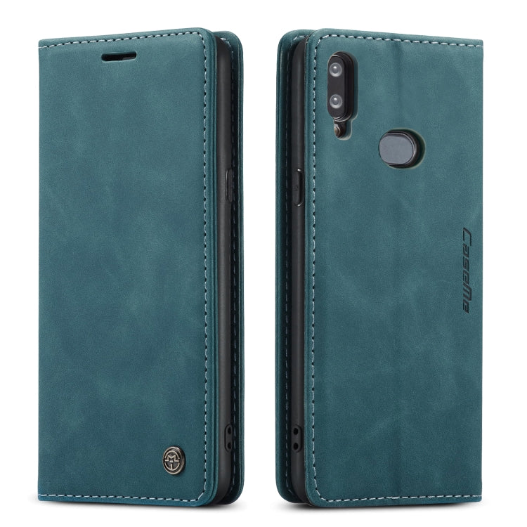 For Galaxy A10s CaseMe-013 Multifunctional Horizontal Flip Leather Case with Card Slot & Holder & Wallet(Blue) - Galaxy Phone Cases by CaseMe | Online Shopping South Africa | PMC Jewellery | Buy Now Pay Later Mobicred