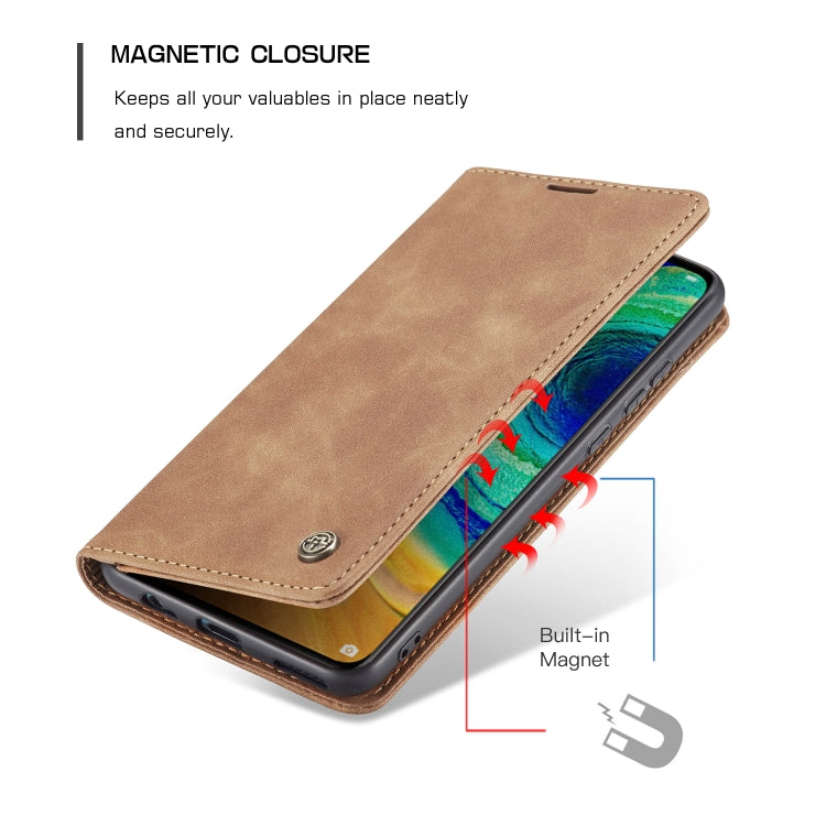 For Huawei Mate 30 4G / 5G CaseMe-013 Multifunctional Horizontal Flip Leather Case with Card Slot & Holder & Wallet(Brown) - Huawei Cases by CaseMe | Online Shopping South Africa | PMC Jewellery | Buy Now Pay Later Mobicred