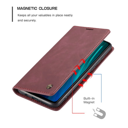 For Xiaomi Redmi Note 8 Pro CaseMe-013 Multifunctional Horizontal Flip Leather Case with Card Slot & Holder & Wallet(Wine Red) - Xiaomi Cases by CaseMe | Online Shopping South Africa | PMC Jewellery | Buy Now Pay Later Mobicred