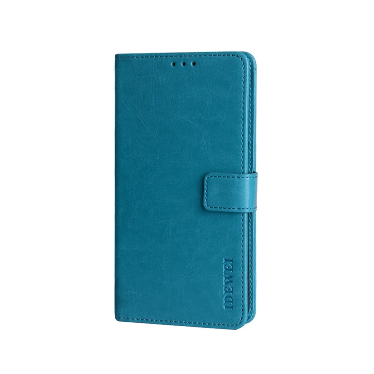 For U-MAGIC 30e idewei Crazy Horse Texture Horizontal Flip Leather Case with Holder & Card Slots & Wallet(Sky Blue) - More Brand by idewei | Online Shopping South Africa | PMC Jewellery | Buy Now Pay Later Mobicred