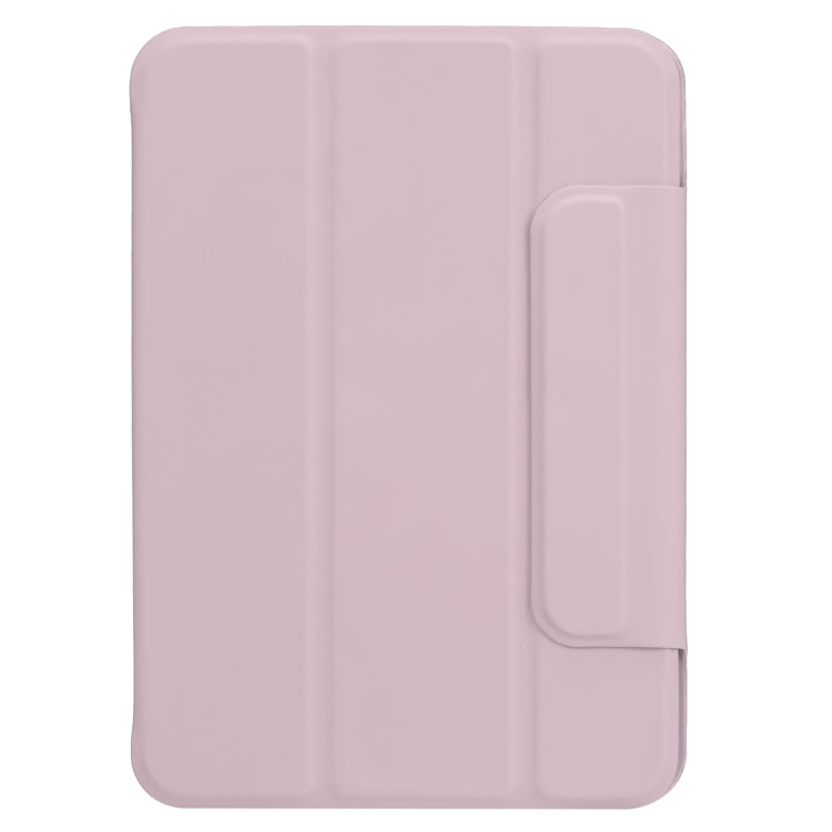 For iPad mini 6 Horizontal Flip Ultra-thin Fixed Buckle Magnetic PU Tablet Case With Three-folding Holder & Sleep / Wake-up Function(Pink) - iPad mini 6 Cases by PMC Jewellery | Online Shopping South Africa | PMC Jewellery