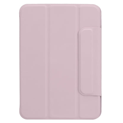 For iPad mini 6 Horizontal Flip Ultra-thin Fixed Buckle Magnetic PU Tablet Case With Three-folding Holder & Sleep / Wake-up Function(Pink) - iPad mini 6 Cases by PMC Jewellery | Online Shopping South Africa | PMC Jewellery