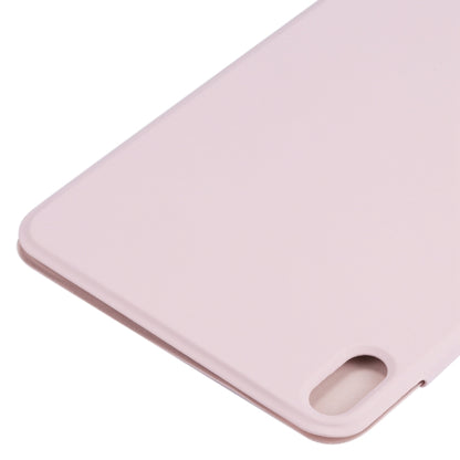 For iPad mini 6 Horizontal Flip Ultra-thin Fixed Buckle Magnetic PU Tablet Case With Three-folding Holder & Sleep / Wake-up Function(Pink) - iPad mini 6 Cases by PMC Jewellery | Online Shopping South Africa | PMC Jewellery