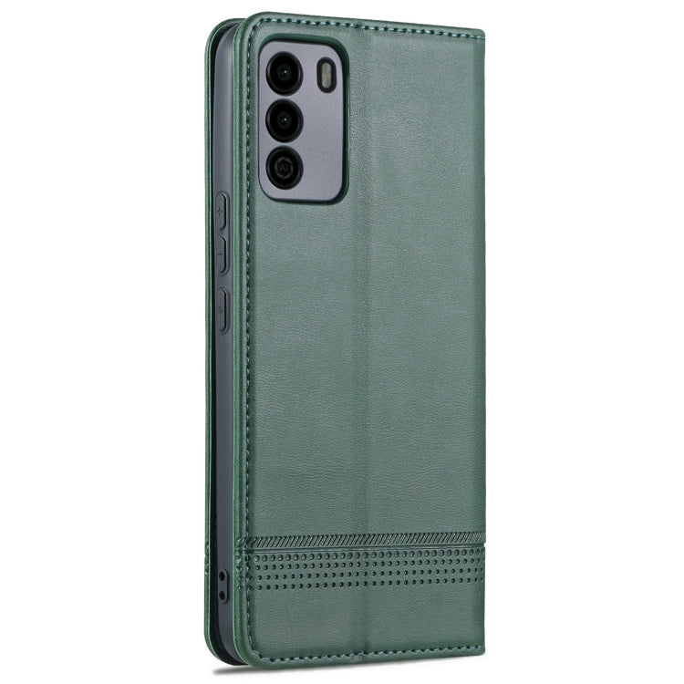 For U-MAGIC 30e AZNS Magnetic Calf Texture Horizontal Flip Leather Case with Card Slots & Holder & Wallet(Dark Green) - More Brand by AZNS | Online Shopping South Africa | PMC Jewellery | Buy Now Pay Later Mobicred