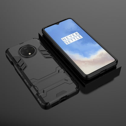 For OnePlus 7T Shockproof PC + TPU Protective Case with Holder(Black) - More Brand by PMC Jewellery | Online Shopping South Africa | PMC Jewellery