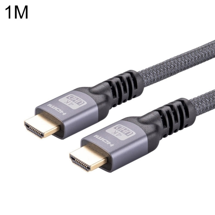 HDMI 2.0 Male to HDMI 2.0 Male 4K Ultra-HD Braided Adapter Cable, Cable Length:1m(Grey) - Cable by PMC Jewellery | Online Shopping South Africa | PMC Jewellery | Buy Now Pay Later Mobicred