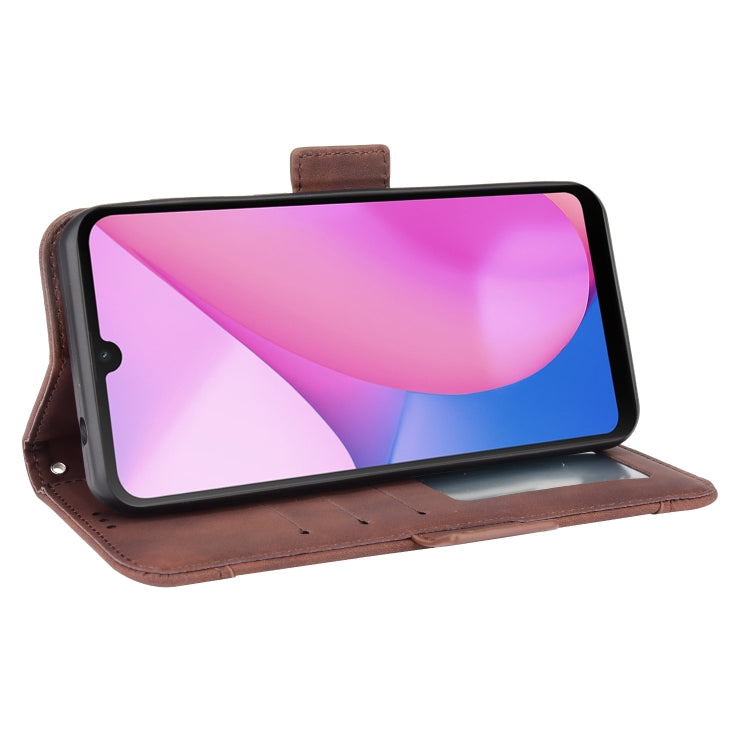 For Blackview Oscal C20 Skin Feel Calf Pattern Horizontal Flip Leather Case with Holder & Card Slots & Photo Frame(Brown) - More Brand by PMC Jewellery | Online Shopping South Africa | PMC Jewellery