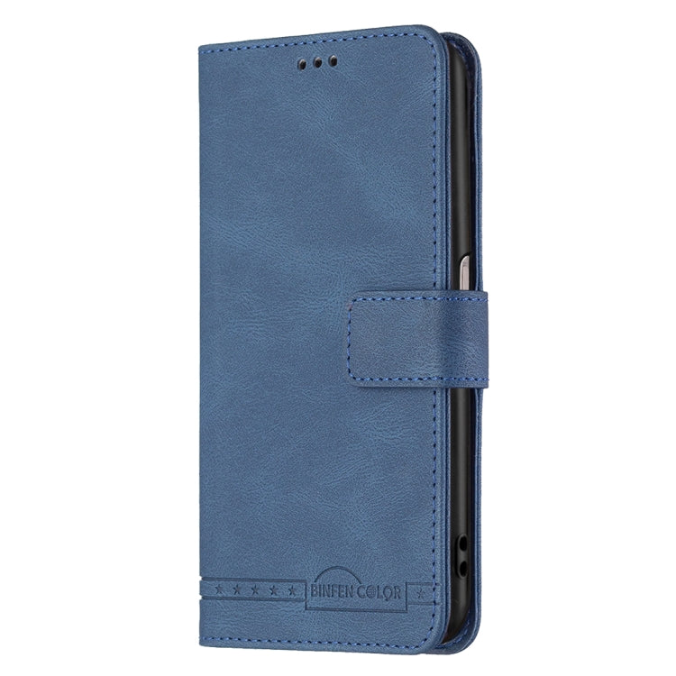 For OPPO A16/ A16s/ A54s/ A55 5G/ A53s 5G Magnetic Clasp RFID Blocking Anti-Theft Leather Case with Holder & Card Slots & Wallet(Blue) - OPPO Cases by PMC Jewellery | Online Shopping South Africa | PMC Jewellery | Buy Now Pay Later Mobicred