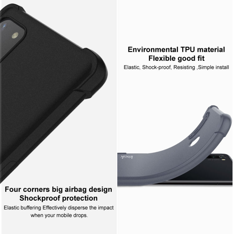 For Asus Zenfone 8 ZS590KS IMAK All-inclusive Shockproof Airbag TPU Case with Screen Protector(Matte Black) - ASUS Cases by imak | Online Shopping South Africa | PMC Jewellery | Buy Now Pay Later Mobicred