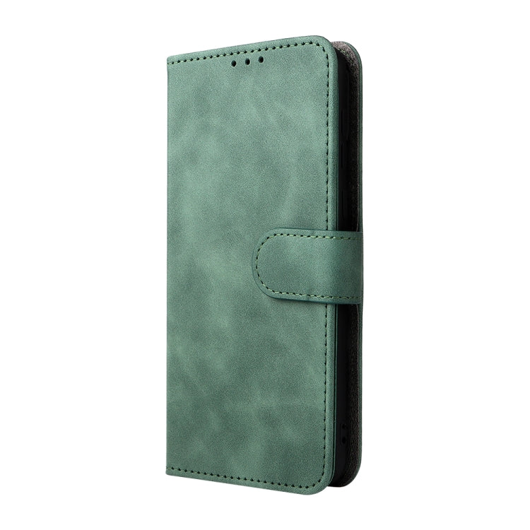 For Blackview Oscal C20 Solid Color Skin Feel Magnetic Buckle Horizontal Flip PU Phone Case(Green) - More Brand by PMC Jewellery | Online Shopping South Africa | PMC Jewellery | Buy Now Pay Later Mobicred