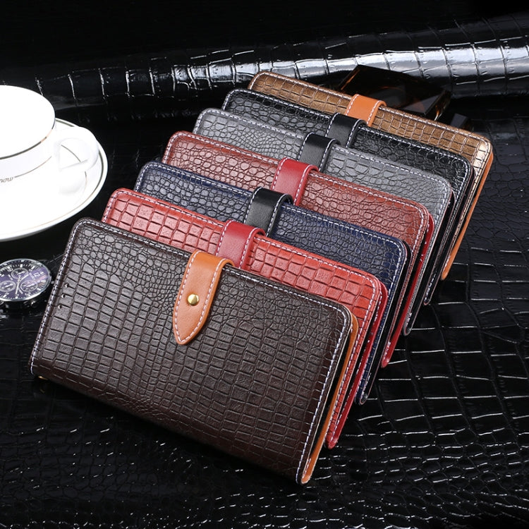 For Oukitel C25 idewei Crocodile Texture Horizontal Flip Leather Phone Case(Dark Blue) - free shipping - PMC Jewellery - Order now!