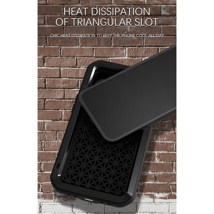 For iPhone 13 mini LOVE MEI Metal Shockproof Life Waterproof Dustproof Protective Phone Case (Black) - iPhone 13 mini Cases by LOVE MEI | Online Shopping South Africa | PMC TechLife | Buy Now Pay Later Mobicred