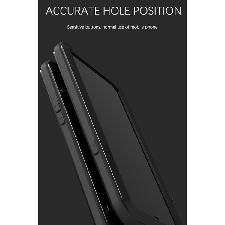For iPhone 13 mini LOVE MEI Metal Shockproof Life Waterproof Dustproof Protective Phone Case (Silver) - free shipping - PMC TechLife - Order now!