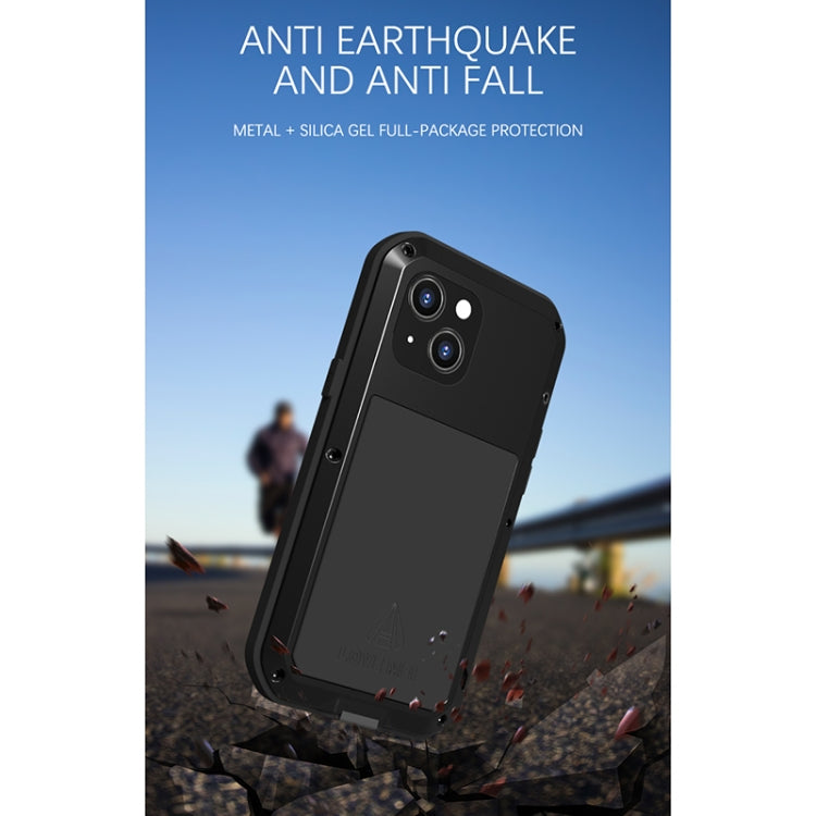 For iPhone 13 mini LOVE MEI Metal Shockproof Life Waterproof Dustproof Protective Phone Case (Red) - iPhone 13 mini Cases by LOVE MEI | Online Shopping South Africa | PMC Jewellery