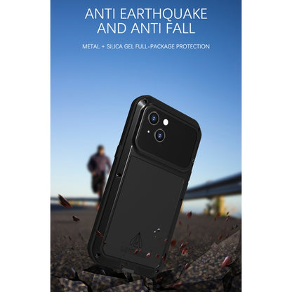 For iPhone 13 LOVE MEI Metal Shockproof Life Waterproof Dustproof Protective Phone Case(Red) - iPhone 13 Cases by LOVE MEI | Online Shopping South Africa | PMC Jewellery