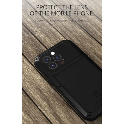 For iPhone 13 Pro LOVE MEI Metal Shockproof Life Waterproof Dustproof Protective Phone Case (Silver) - iPhone 13 Pro Cases by LOVE MEI | Online Shopping South Africa | PMC Jewellery | Buy Now Pay Later Mobicred