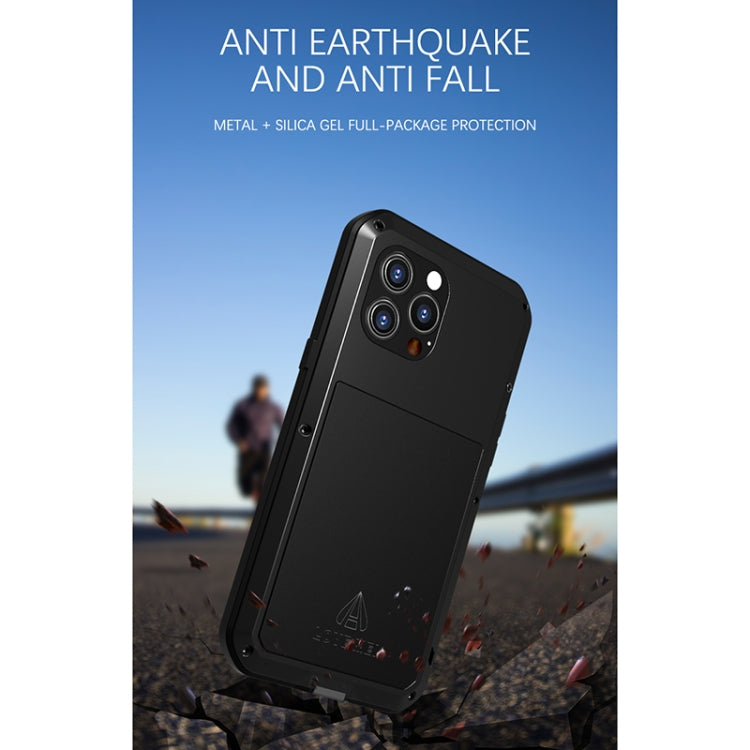 For iPhone 13 Pro Max LOVE MEI Metal Shockproof Life Waterproof Dustproof Protective Phone Case (Silver) - free shipping - PMC TechLife - Order now!