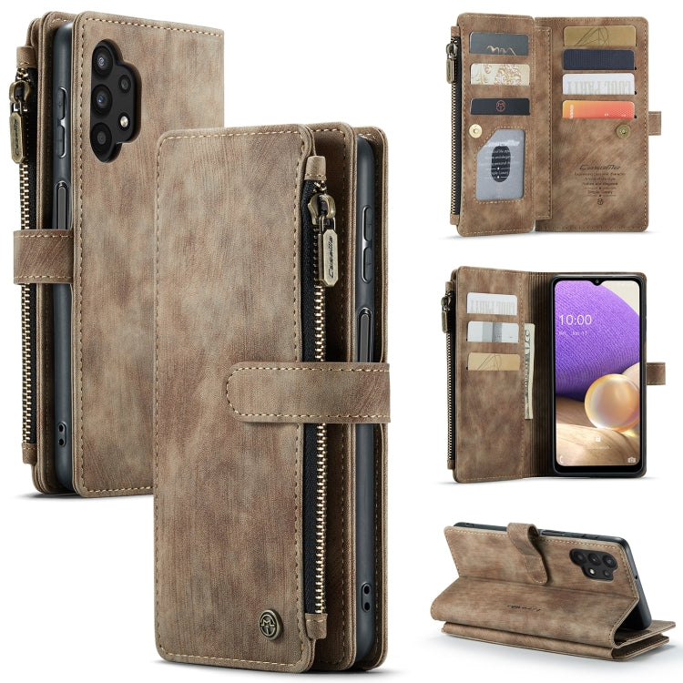 For Samsung Galaxy A32 5G CaseMe-C30 Multifunctional Horizontal Flip PU + TPU Phone Case(Brown) - Galaxy Phone Cases by CaseMe | Online Shopping South Africa | PMC Jewellery | Buy Now Pay Later Mobicred