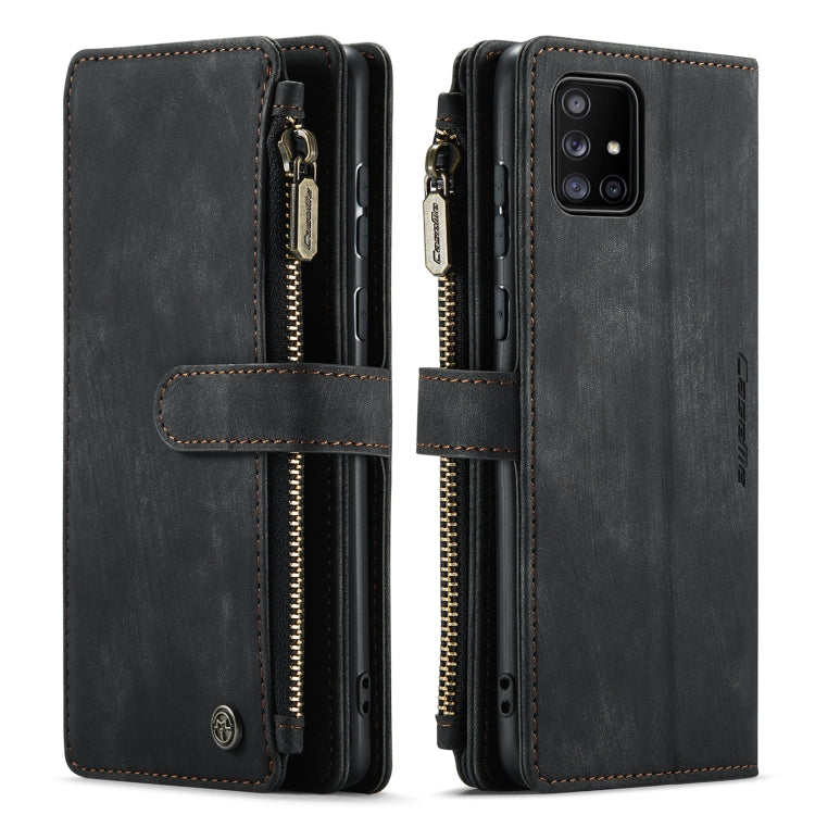 For Samsung Galaxy A51 4G CaseMe-C30 Multifunctional Horizontal Flip PU + TPU Phone Case(Black) - Galaxy Phone Cases by CaseMe | Online Shopping South Africa | PMC Jewellery | Buy Now Pay Later Mobicred