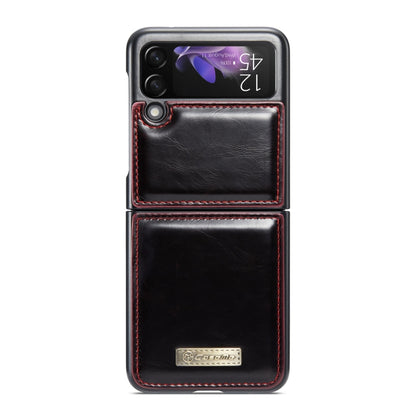 For Samsung Galaxy Z Flip3 5G CaseMe 003 Crazy Horse Texture Horizontal Flip Leather Phone Case(Red) - Galaxy Phone Cases by CaseMe | Online Shopping South Africa | PMC Jewellery | Buy Now Pay Later Mobicred