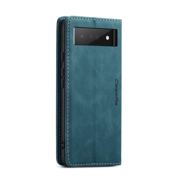 For Google Pixel 6 Pro CaseMe 013 Multifunctional Horizontal Flip Leather Phone Case with Card Slot & Holder & Wallet(Blue) - Google Cases by CaseMe | Online Shopping South Africa | PMC Jewellery | Buy Now Pay Later Mobicred