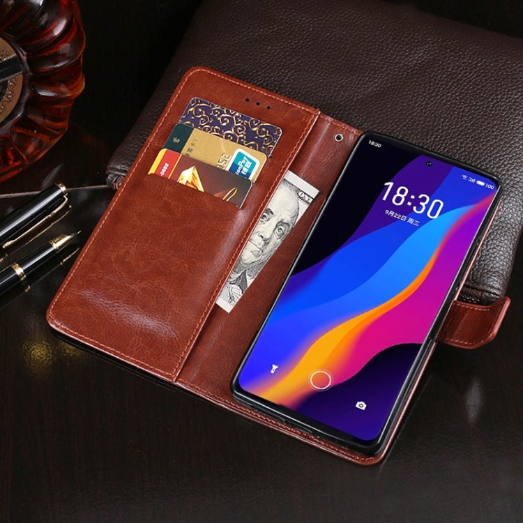 For Meizu 18x idewei Crazy Horse Texture Leather Case with Holder & Card Slots & Wallet(Sky Blue) - Meizu by idewei | Online Shopping South Africa | PMC Jewellery | Buy Now Pay Later Mobicred