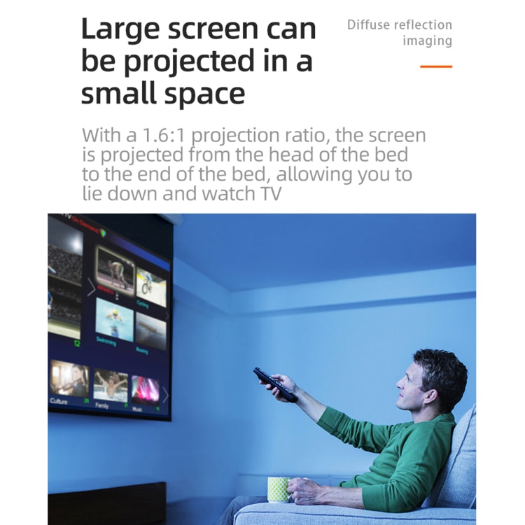T20 320x240 400 Lumens Portable Home Theater LED HD Digital Projector, Same Screen Version, EU Plug(Black White) - LED Projector by PMC Jewellery | Online Shopping South Africa | PMC Jewellery | Buy Now Pay Later Mobicred