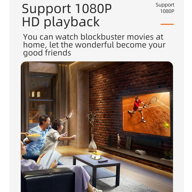 T20 320x240 400 Lumens Portable Home Theater LED HD Digital Projector, Same Screen Version, AU Plug(Black White) - LED Projector by PMC TechLife | Online Shopping South Africa | PMC TechLife | Buy Now Pay Later Mobicred