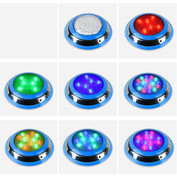 12W LED Stainless Steel Wall-mounted Pool Light Landscape Underwater Light(Colorful Light) - Underwater Lights by PMc TechLife | Online Shopping South Africa | PMc TechLife | Buy Now Pay Later Mobicred