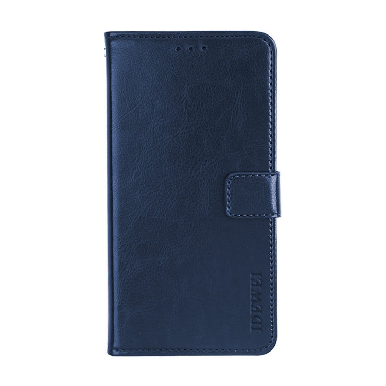 For TCL 20 R 5G idewei Crazy Horse Texture Leather Phone Case(Dark Blue) - free shipping - PMC Jewellery - Order now!