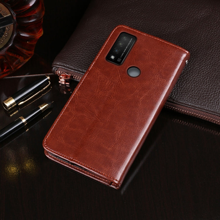 For TCL 20 R 5G idewei Crazy Horse Texture Leather Phone Case(Rose Red) - free shipping - PMC Jewellery - Order now!