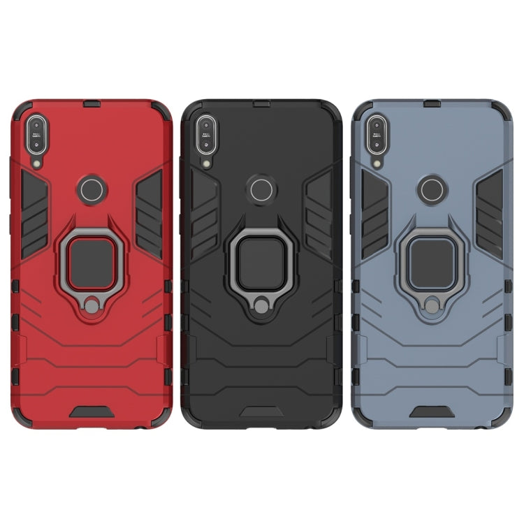 For Asus Zenfone Max Pro (M1) ZB601KL Shockproof PC + TPU Protective Case with Magnetic Ring Holder(Red) - ASUS Cases by PMC Jewellery | Online Shopping South Africa | PMC Jewellery