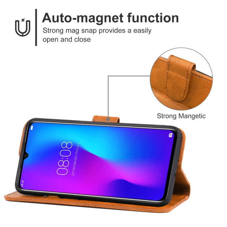 Leather Phone Case For Doogee N20 Pro(Brown) - More Brand by PMC Jewellery | Online Shopping South Africa | PMC Jewellery | Buy Now Pay Later Mobicred