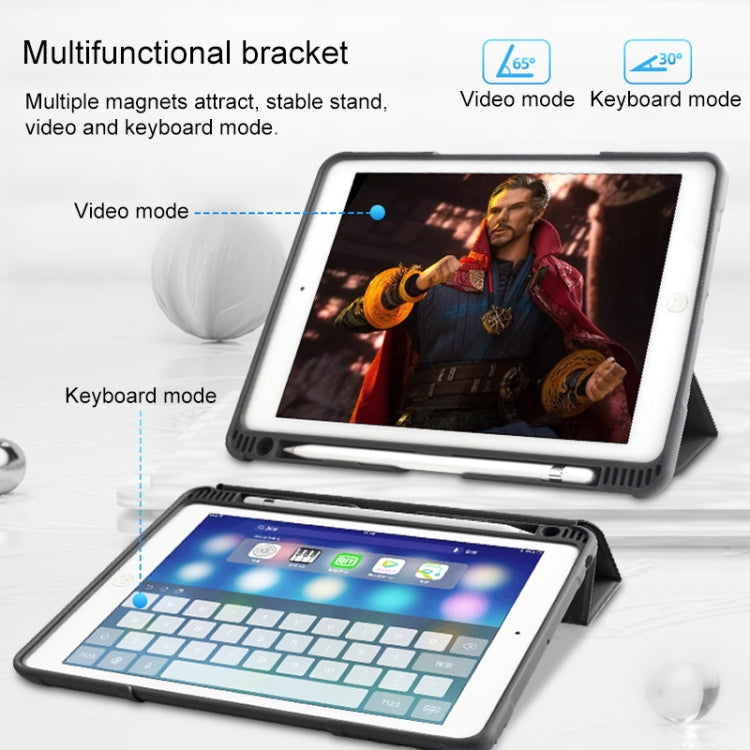 For iPad Pro 10.5 Mutural Horizontal Flip PC + TPU + PU Leather Case with Holder & Pen Slot(Black) - free shipping - PMC TechLife - Order now!