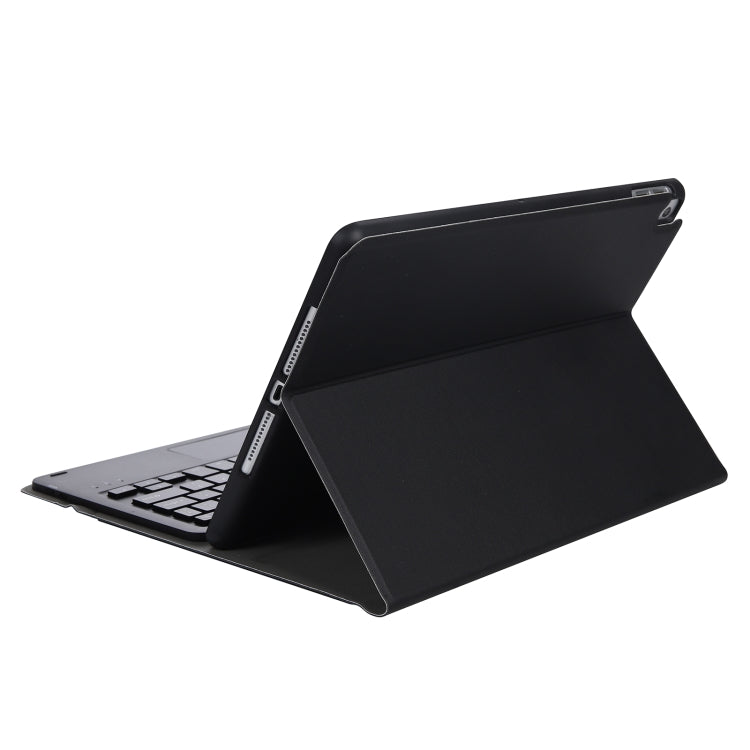 A11B-A Lambskin Texture Square Keycap Bluetooth Keyboard Leather Case with Touch Control For iPad Air 4 2020 10.9 / Pro 11 inch 2021 & 2020 & 2018(Black) - Universal by PMC Jewellery | Online Shopping South Africa | PMC Jewellery