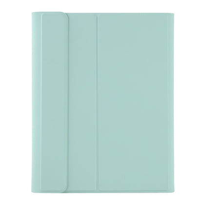 A11B-A Lambskin Texture Square Keycap Bluetooth Keyboard Leather Case with Touch Control For iPad Air 4 2020 10.9 / Pro 11 inch 2021 & 2020 & 2018(Light Green) - Universal by PMC Jewellery | Online Shopping South Africa | PMC Jewellery