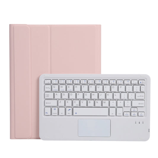 A11B-A Lambskin Texture Square Keycap Bluetooth Keyboard Leather Case with Touch Control For iPad Air 4 2020 10.9 / Pro 11 inch 2021 & 2020 & 2018(Pink) - Universal by PMC Jewellery | Online Shopping South Africa | PMC Jewellery