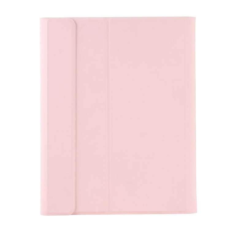 A11B-A Lambskin Texture Square Keycap Bluetooth Keyboard Leather Case with Touch Control For iPad Air 4 2020 10.9 / Pro 11 inch 2021 & 2020 & 2018(Pink) - Universal by PMC Jewellery | Online Shopping South Africa | PMC Jewellery