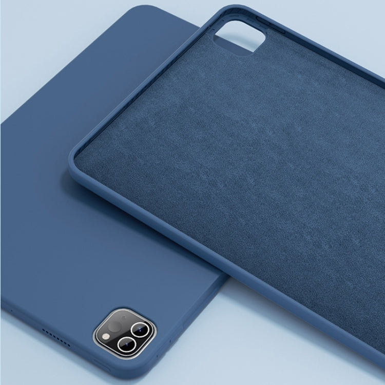 For iPad Pro 12.9 inch 2022 / 2021 / 2020 Mutural Silicone Microfiber Tablet Case(Midnight Blue) - free shipping - PMC TechLife - Order now!