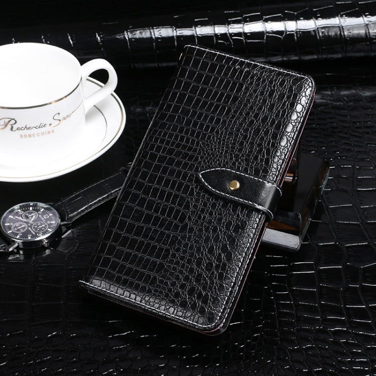 For Honor 60 Pro idewei Crocodile Texture Leather Phone Case(Black) - free shipping - PMC Jewellery - Order now!
