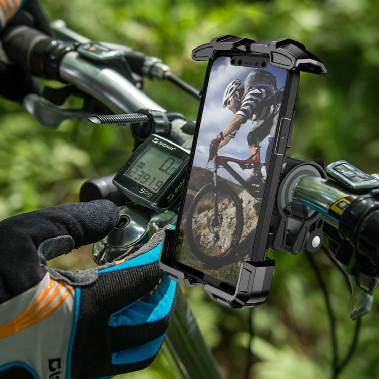 Motorcycle / Bicycle Outdoor Mobile Phone Riding Holder(Black) - Holder by PMC Jewellery | Online Shopping South Africa | PMC Jewellery | Buy Now Pay Later Mobicred