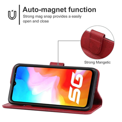 For Ulefone Armor 12 5G / 12S Leather Phone Case(Red) - Ulefone Cases by PMC Jewellery | Online Shopping South Africa | PMC Jewellery | Buy Now Pay Later Mobicred