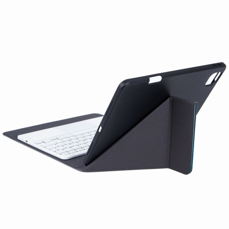 H-097CS Touch Backlight Bluetooth Keyboard Leather Case with Rear Three-fold Holder For iPad 9.7 2018 & 2017(Pink Blue) - Universal by PMC TechLife | Online Shopping South Africa | PMC TechLife