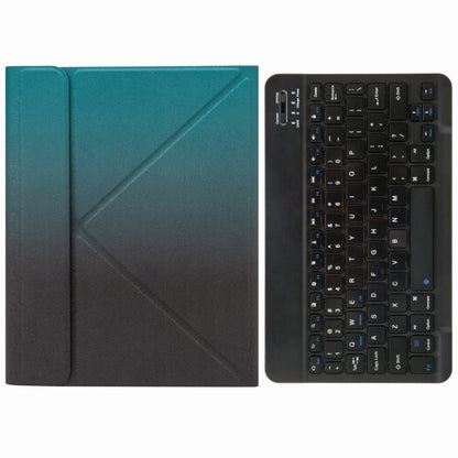 H-097 Bluetooth Keyboard Leather Case with Rear Three-fold Holder For iPad 9.7 2018 & 2017(Dark Night Green) - Universal by PMC Jewellery | Online Shopping South Africa | PMC Jewellery