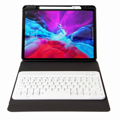 H-097 Bluetooth Keyboard Leather Case with Rear Three-fold Holder For iPad 9.7 2018 & 2017(Purple) - Universal by PMC Jewellery | Online Shopping South Africa | PMC Jewellery