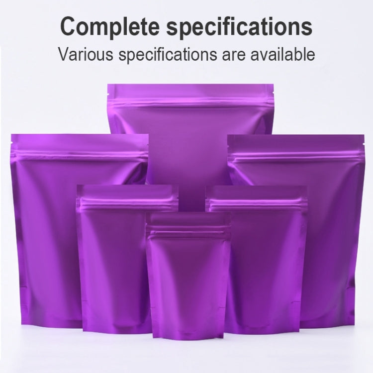 100 PCS/Set Matte Aluminum Foil Snack Stand-up Pouch, Size:9x13+3cm(Purple) - Preservation Supplies by PMC TechLife | Online Shopping South Africa | PMC TechLife | Buy Now Pay Later Mobicred