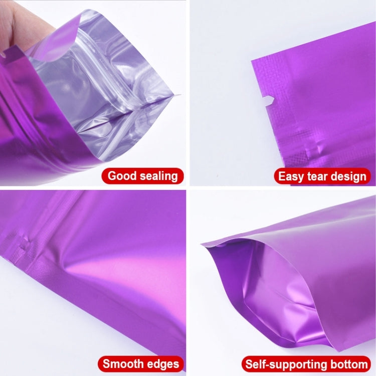 100 PCS/Set Matte Aluminum Foil Snack Stand-up Pouch, Size:14x20+4cm(Sky Blue) - Preservation Supplies by PMC TechLife | Online Shopping South Africa | PMC TechLife | Buy Now Pay Later Mobicred